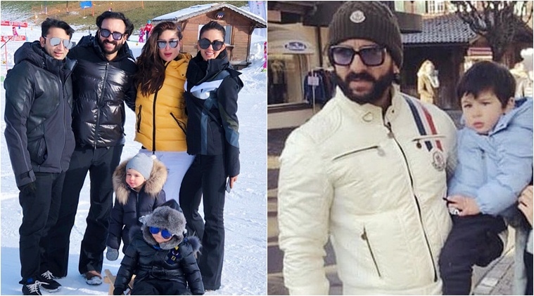 Saif Ali Khan and Kareena Kapoor enjoy in snow-capped mountains of ...