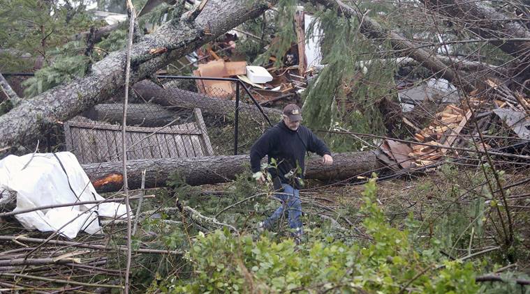 Rare tornado damages homes in Washington state