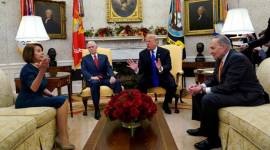 Donald Trump threatens shutdown in wild encounter with Democrats