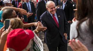 Rudy Giuliani, President Donald Trump’s personal lawyer, at a rally.
