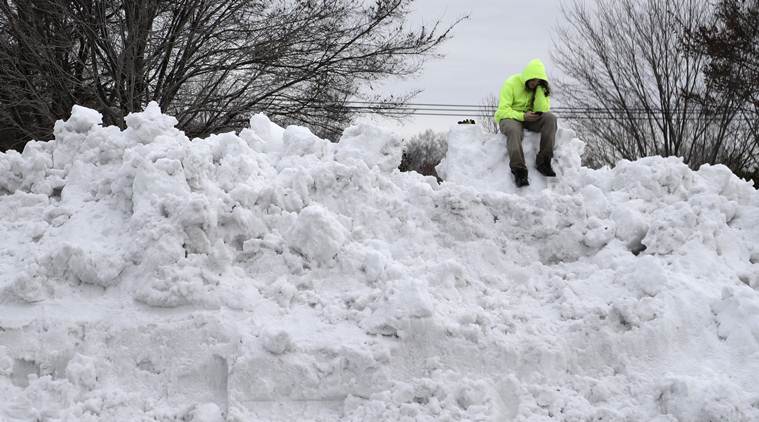 US Snowstorm, Snowstorm US, Virginia snowstorm, North Carolina snowstorm, Snowstorm in US, US Snowstorm, Indian express, latest news, world news