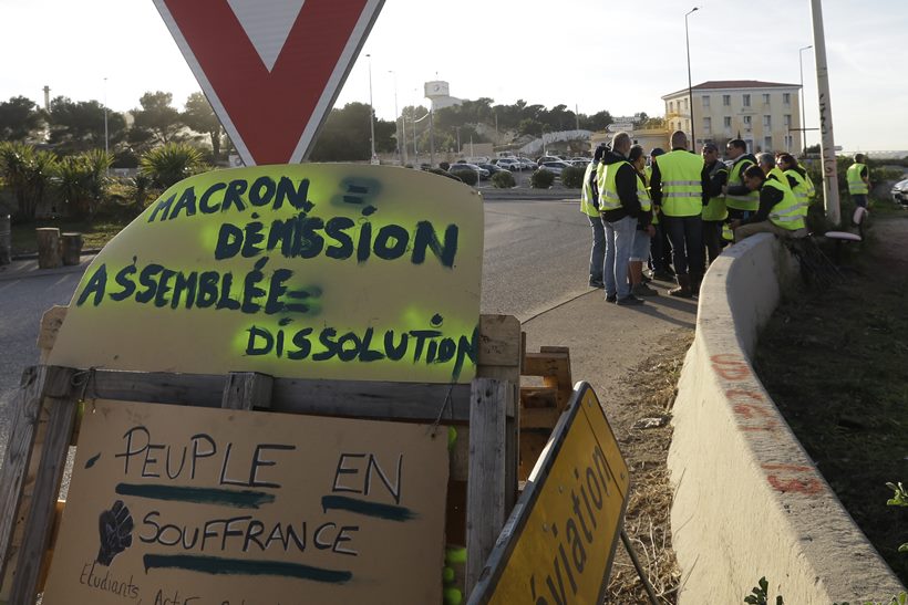 France braces for trouble, Macron to address 'yellow vest' anger