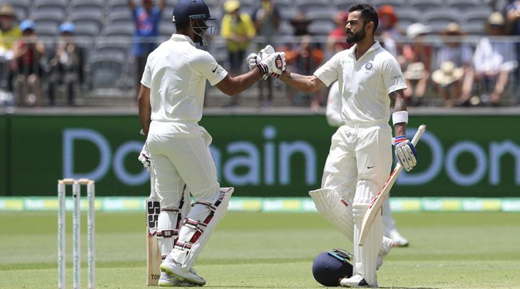 Vihari, Kohli rebuild innings after Rahane's exit Vihari, Kohli rebuild innings after Rahane's exit