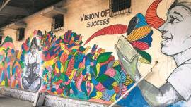 Thakurli Railway, central railway, Dombivali based painters, Maharashtra, Mumbai News, Indian Express 