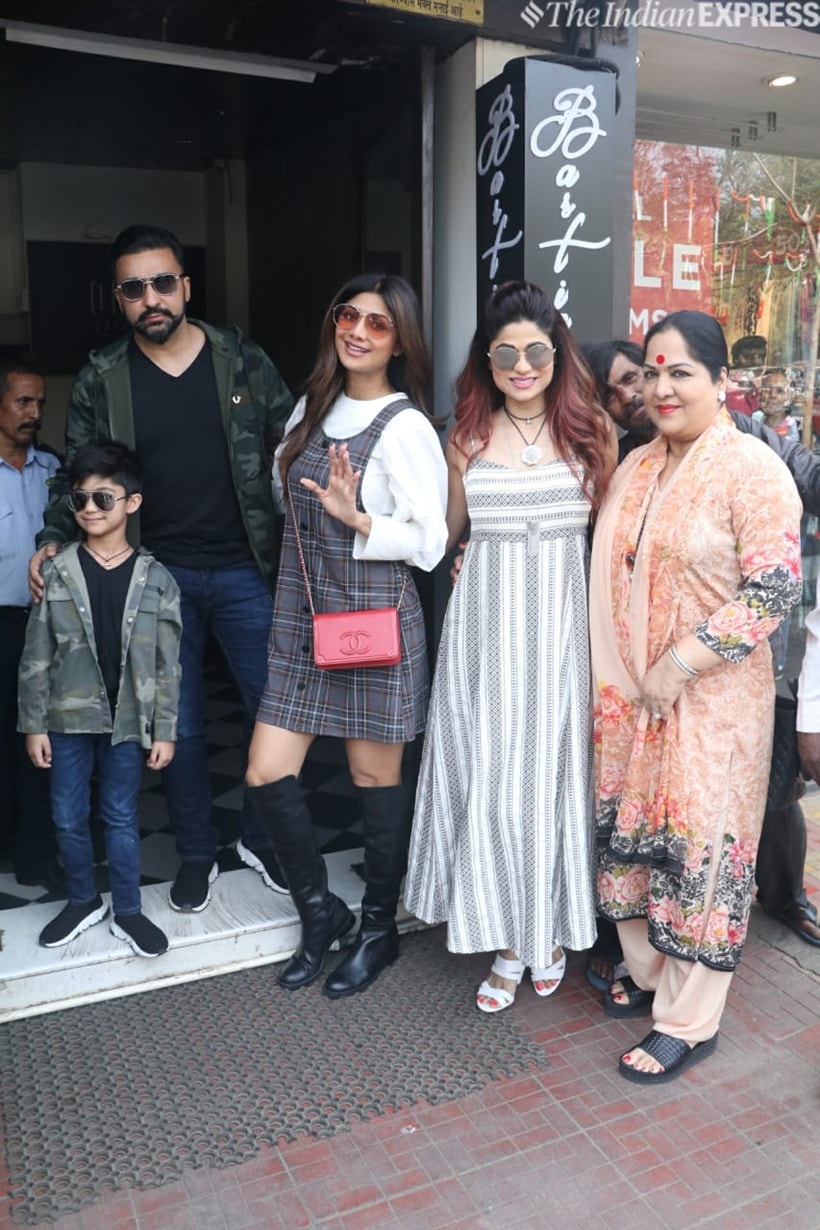 shilpa shetty with family