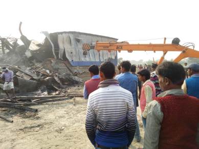 Muzaffarpur, Muzaffarpur fire, Muzaffarpur snacks factory fire, Bihar fire, Bihar police, India News, indian express