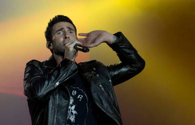 Adam Levine of Maroon 5 performs at the Rock in Rio music festival in Rio de Janeiro, Brazil.