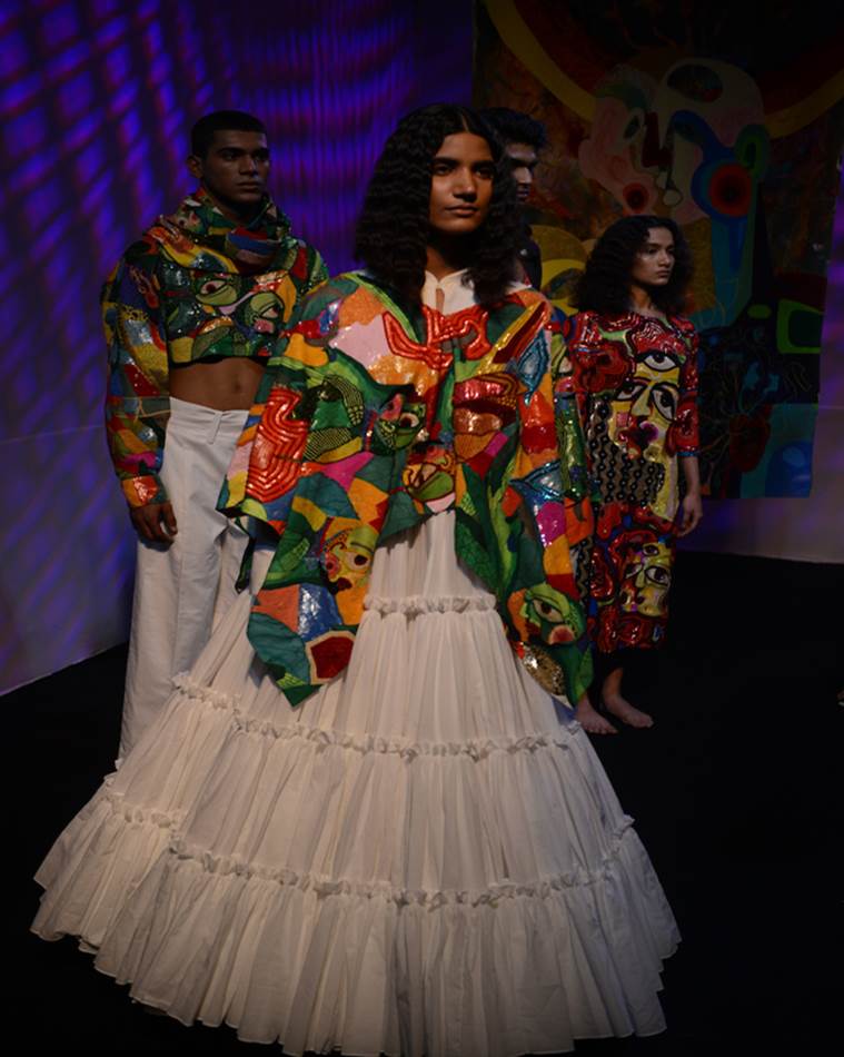 lakme fashion week, lakme fashion week boho calcutta, day one highlights, sneha arora, gaurav gupta, karan johar gaurav gupta, karan jogar gaurav gupta, lakme fashion week gaurav gupta, indian express, indian express news