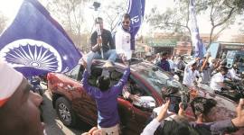 Azad arrives after show of strength, Ambedkar slams Elgaar Parishad case