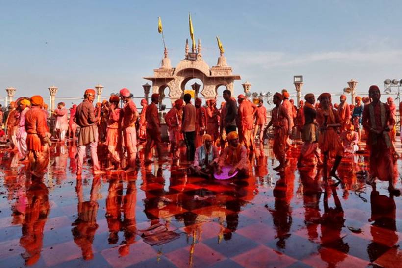 A riot of colours: Barsana, Nandgaon celebrate Lathmar Holi