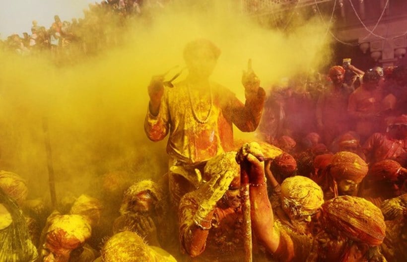 holi 2019, lathmar holi, vrindavan holi, barsana, nandgaon