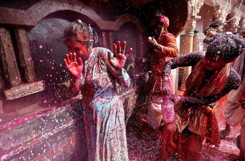 holi 2019, lathmar holi, vrindavan holi, barsana, nandgaon