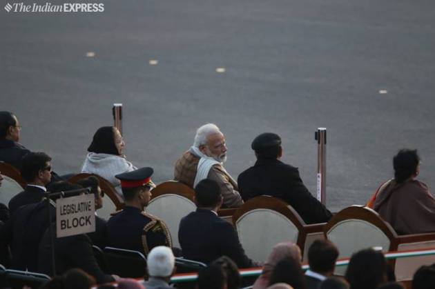 beating retreat photos, beating retreat pics, beating retreat ceremony, republic day celebrations, beating retreat at Rajpath, Vijay chowk, indian express