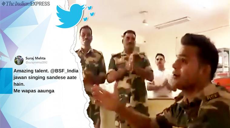 BSF, BSF jawan singing, BSF jawan viral video, Border security forces, twitter, twitter reactions