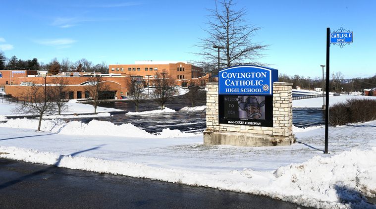 Covington Catholic High School in Park Hills. (New York Times)