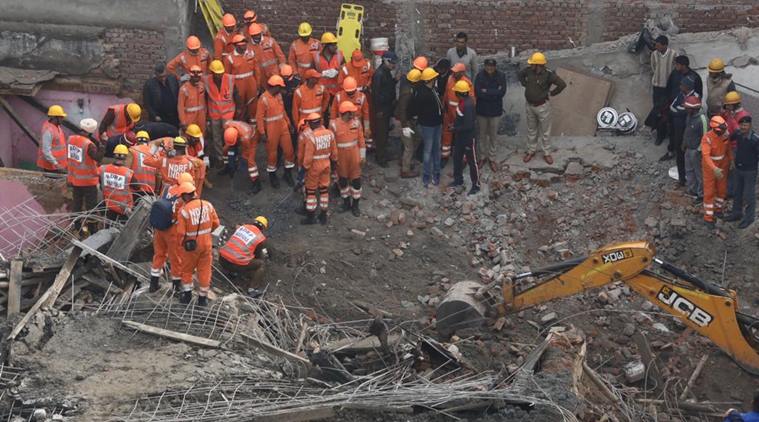 gurugram building collapse, gurgaon building collapse, gurgaon collapse, ullawas, gurgaon rescue operation, gurgaon news, indian express, latest news