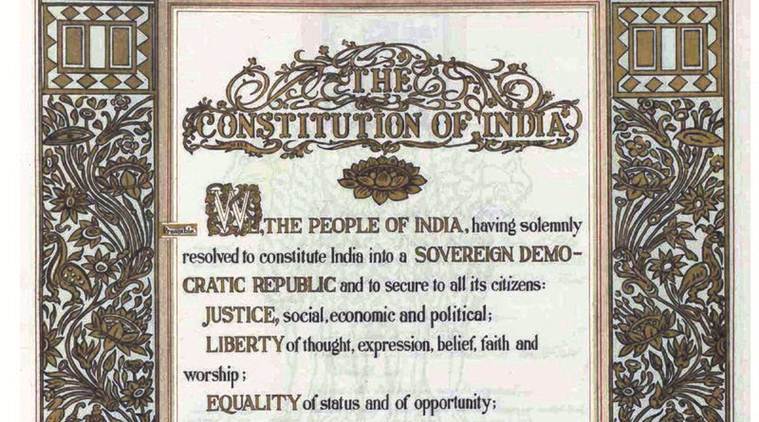 Indian constitution of india