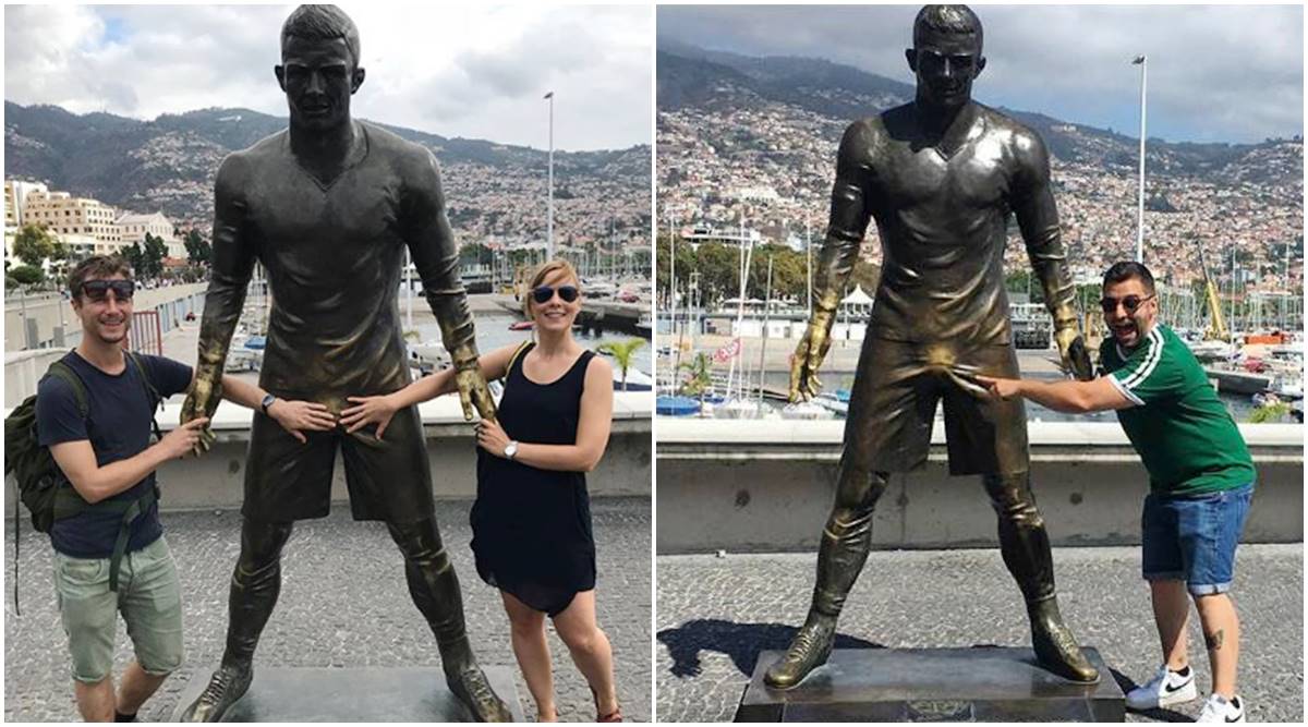 Cristiano Ronaldo Statue S Crotch Has Caught People S Attention Trending News The Indian Express