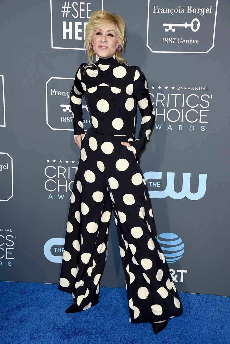 Critics Choice Awards, Critics Choice Awards 2019, Critics Choice Awards who wore what, Critics Choice Awards nominees, Critics Choice Awards winners, Lady Gaga, Nicole Kidman, Rachel Brosnahan, Timothee Chalamet, Emily Blunt, John Krasinski, Julia Roberts, Kristen Bell, Chrissy Teigen, John Legend, Judith Light, American Crime Story: The assasination of gianni versace, A Star is Born, Beautiful Boy, The Marvelous Mrs Maisel, Mary poppins returns, a quiet place, tully, Shallow song, celeb fashion, indian express, indian express news
