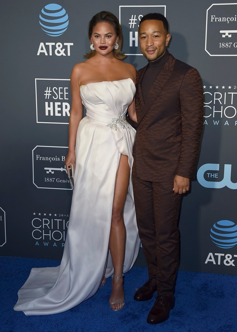 Critics Choice Awards, Critics Choice Awards 2019, Critics Choice Awards who wore what, Critics Choice Awards nominees, Critics Choice Awards winners, Lady Gaga, Nicole Kidman, Rachel Brosnahan, Timothee Chalamet, Emily Blunt, John Krasinski, Julia Roberts, Kristen Bell, Chrissy Teigen, John Legend, Judith Light, American Crime Story: The assasination of gianni versace, A Star is Born, Beautiful Boy, The Marvelous Mrs Maisel, Mary poppins returns, a quiet place, tully, Shallow song, celeb fashion, indian express, indian express news