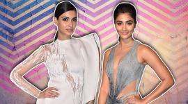 Gaurav Gupta Show, Diana Penty, Pooja Hegde, Diana Penty lakme fashion week 2019, Pooja Hegde lakme fashion week 2019, Gaurav Gupta Lakme fashion week 2019, lakme fashion week 2019, Gaurav Gupta spring summer collection, gaurav gupta spring/summer 2019, lakme fashion week spring/summer 2019, celeb fashion, bollywood fashion, indian express, indian express news