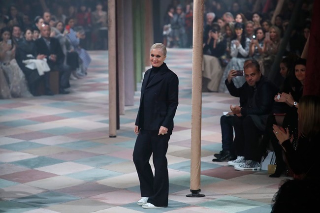 Christian Dior, Dior couture show, maria grazia chiuri, Dior Couture's Spring 2019 collection, Monica Belluci, Olivia Palermo, Karlie Kloss, dior couture show paris, dior women's collection, dior latest collection, dior fashion show, dior fashion show 2019, dior spring 2019 fashion show, indian express, indian express news