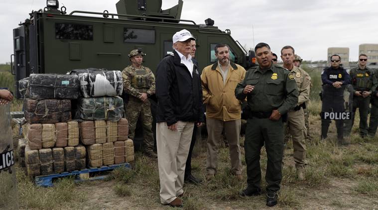 Donald Trump, US Shutdown, National emergency US, US emergency, Mexico wall, Trump mexico wall, Texas Mexico border, Trump wall, US Shutdown Trump, US Congress, Trump Texas, McAllen Texas visit, US government shutdown, Nancy Pelosi, World news, Indian express, latest news