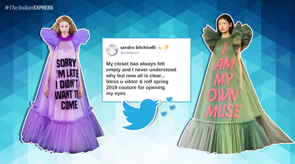 These Dresses With Sassy Messages At Paris Fashion Week Are Going Viral Trending News The Indian Express