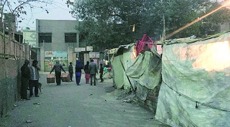 mcd school, encroachment, students drop out in mcd school, encroachment in front of mcd school, drop out due to encroachment, indian express