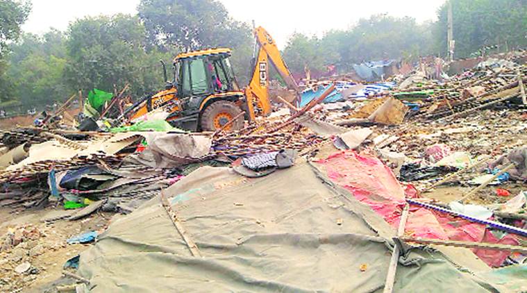 mcd school, encroachment, students drop out in mcd school, encroachment in front of mcd school, drop out due to encroachment, indian express