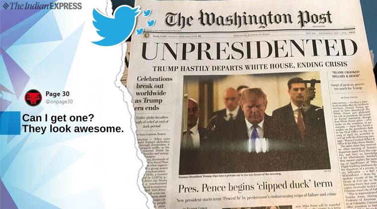 ‘Unpresidented’: Trump resigns and world celebrates in a fake Washington Post edition | Trending ...