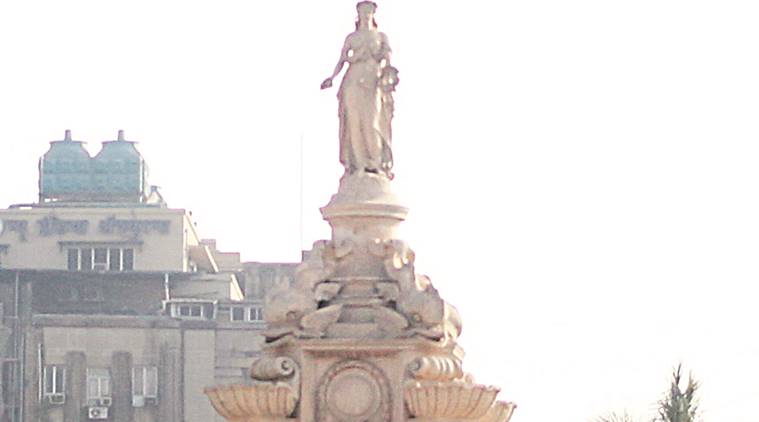 Flora Fountain, Flora Fountain mumbai, BMC, Flora Fountain restoration, Mumbai news, Mumbai heritage, Heritage Hunt, Indian express, latest news
