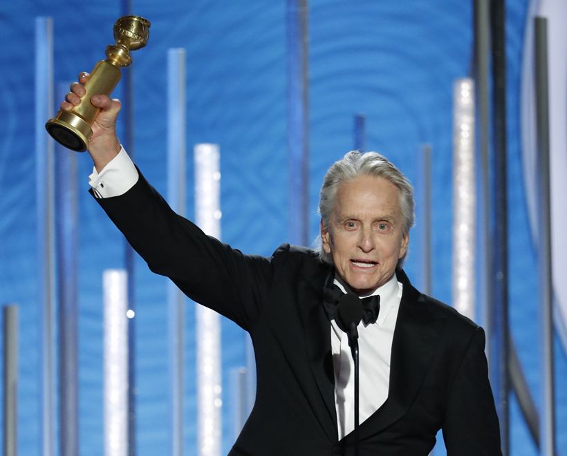 michael douglas at golden globes