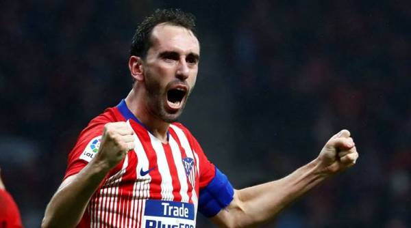 Atletico Madrid's Diego Godin at Wanda Metropolitano, Madrid, Spain