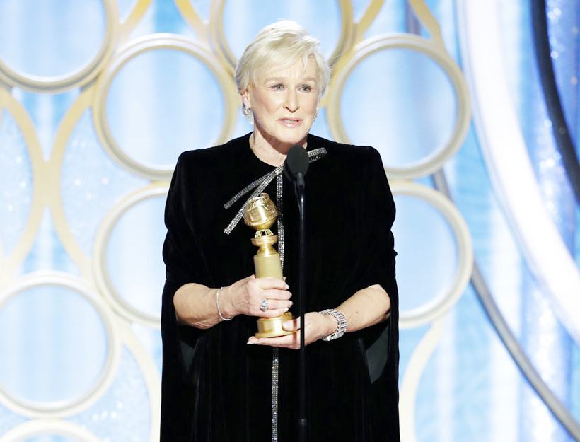 Glenn Close at Golden Globe