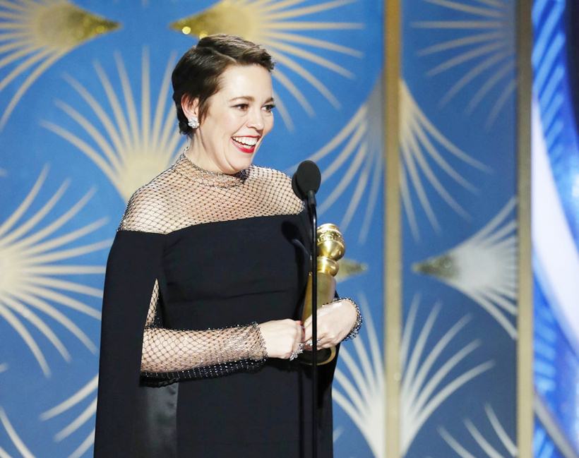 Olivia Coleman at Golden Globe Awards