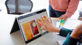 CES 2019, HP, HP Pavilion 27 FHD Display, HP Pavilion 27 Quantum Dot Display, HP Pavilion 32 QHD Display, HP EliteBook x360 830 G5, HP EliteDisplay E243p Sure View Monitor, HP EliteOne 800 AiO G5, OMEN X Emperium 65 with Soundbar, OMEN 15 Laptop, OMEN Obelisk Desktop, HP 15.6 Odyssey Backpack, HP ENVY USB-C Hub