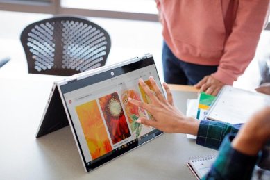 CES 2019, HP, HP Pavilion 27 FHD Display, HP Pavilion 27 Quantum Dot Display, HP Pavilion 32 QHD Display, HP EliteBook x360 830 G5, HP EliteDisplay E243p Sure View Monitor, HP EliteOne 800 AiO G5, OMEN X Emperium 65 with Soundbar, OMEN 15 Laptop, OMEN Obelisk Desktop, HP 15.6 Odyssey Backpack, HP ENVY USB-C Hub