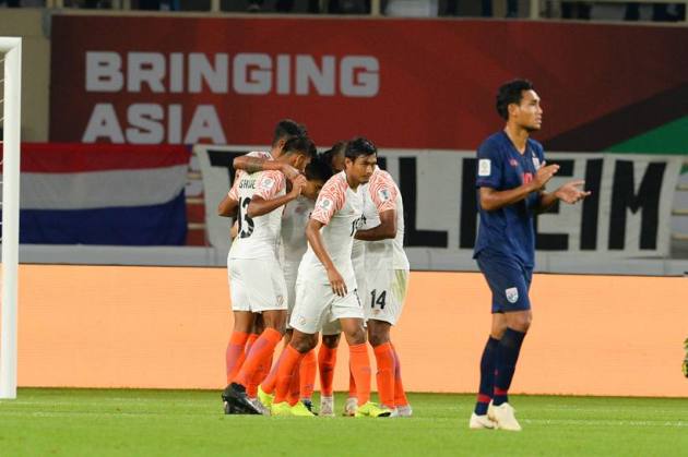 Sunil Chhetri strikes twice in India's first Asian Cup win since 1964