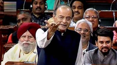 Union Finance Minister Arun Jaitley addresses the Lok Sabha on the issues related to Rafale deal on Wednesday. (LSTV grab via PTI)