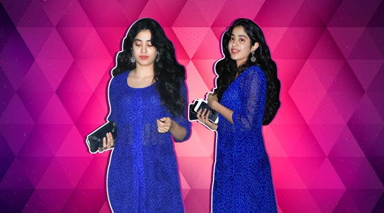 Janhvi Kapoor's electric blue outfit is a big letdown; see pics | Fashion  News - The Indian Express