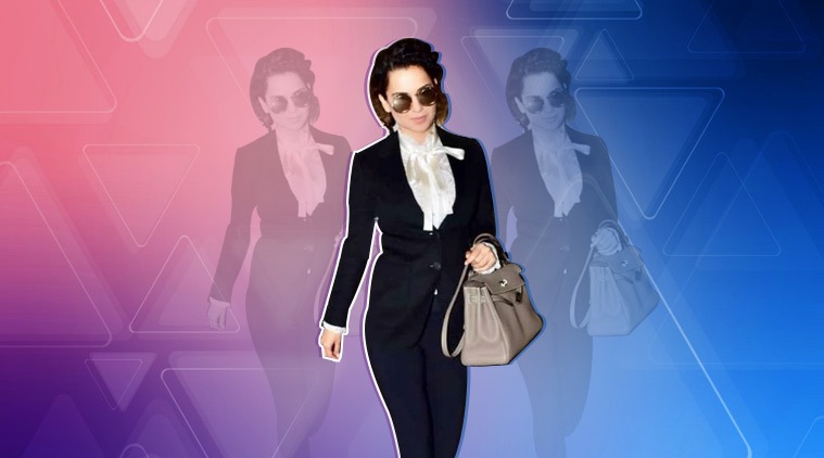 Kangana Ranaut, Manikarnika, Amrapali Jewels, Raw Mango, Kangana Ranaut Manikarnika promotions, Kangana Ranaut Amrapali Jewels, Kangana Ranaut Raw Mango, Kangana Ranaut airport look, Kangana Ranaut sari look, Kangana Ranaut manikarnika film, celeb fashion, bollywood fashion, indian express, indian express news