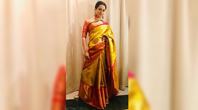 Kangana Ranaut, Manikarnika, Kangana Ranaut latest pics, Kangana Ranaut pastel pink outfit, Kangana Ranaut fashion, Kangana Ranaut Manikarnika, celeb fashion, bollywood fashion, indian express, indian express news
