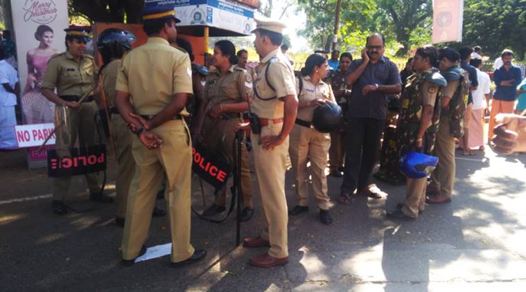 sabarimala, sabarimala violence, sabarimala row, sabarimala protests sabarimala hartal, rss, bjp, rss worker arrested in kerala