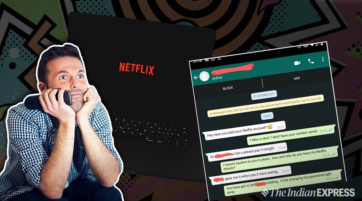netflix, man finds ex using netflix, Netflix multiple accounts, man finds ex friend using netflix, funny story, funny netflix story, viral story, trending news, indian express, indian express news