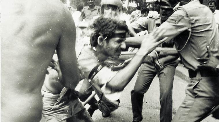 Delhi University student Rajeev Goswami became the face of the Mandal protests after he set himself on fire in 1990. (Express Archive)
