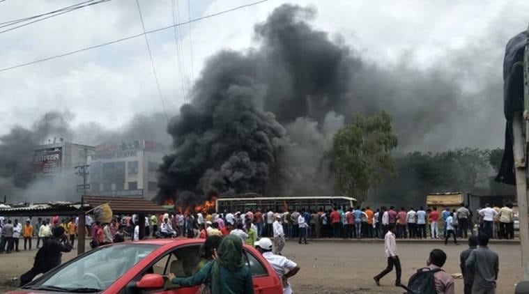 Maratha protests: Woman who climbed bus to give ‘inflammatory’ speech among 59 arrested by SIT