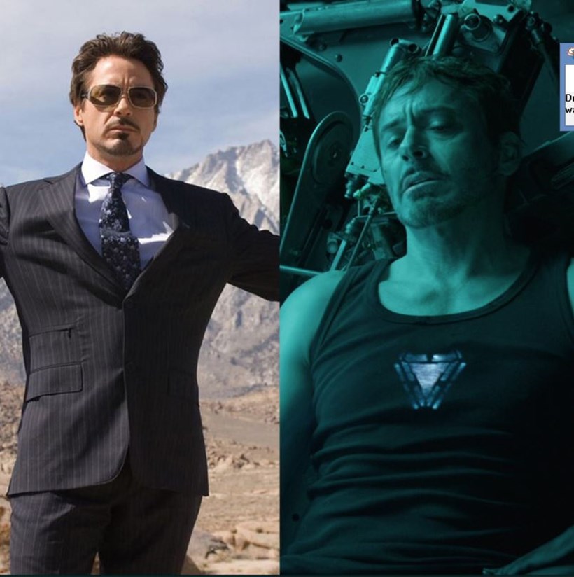 Marvel superheroes take the #10YearChallenge
