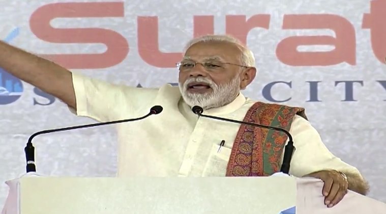 narendra modi, pm modi, modi on demonetisation, PM modi in gujarat, pm modi in surat, nsso report, nsso, nsso employment report