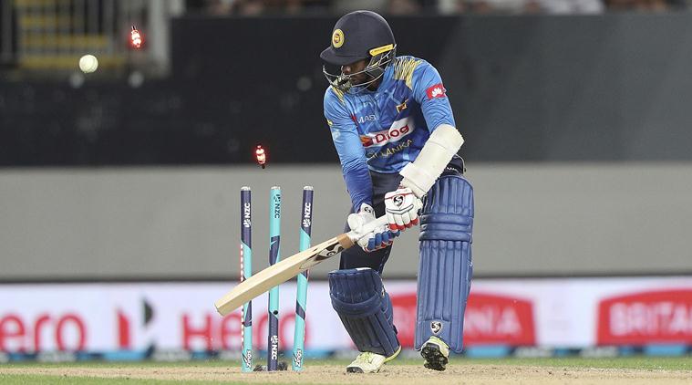 Dhananjaya de Silva is bowled out